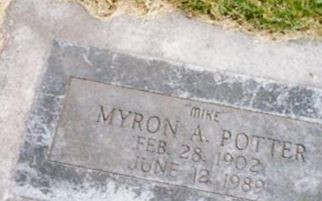 Myron A Potter on Sysoon