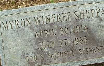Myron Winfree Sheppard on Sysoon