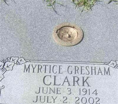 Myrtice Gresham Clark on Sysoon