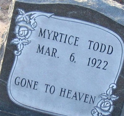 Myrtice Todd on Sysoon