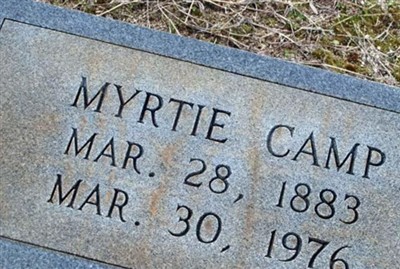 Myrtie Camp Fountain on Sysoon