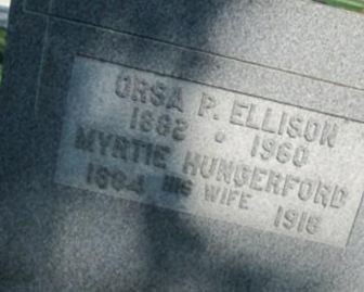 Myrtie Hungerford Ellison on Sysoon
