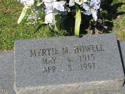 Myrtie M Howell on Sysoon