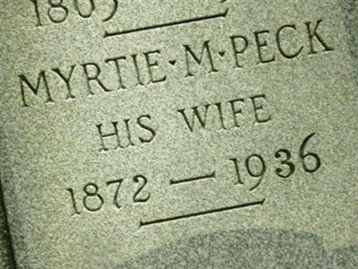 Myrtie M. Peck Makyes on Sysoon