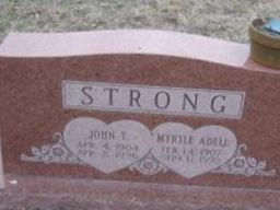 Myrtle Adell Strong on Sysoon