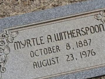 Myrtle Almeda Harris Witherspoon on Sysoon