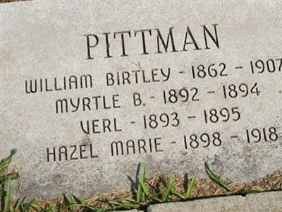 Myrtle B Pittman on Sysoon