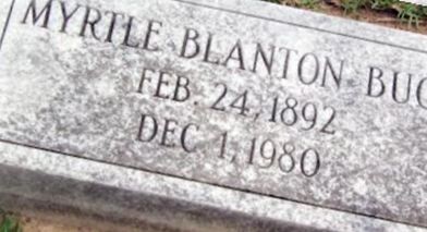 Myrtle Blanton Buck on Sysoon