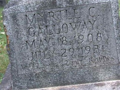 Myrtle C. Robinson Galloway on Sysoon