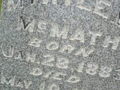 Myrtle E. McMath on Sysoon