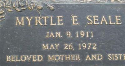 Myrtle Emma Gilbert Seale on Sysoon