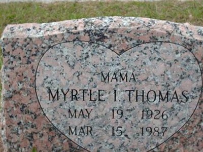 Myrtle I. Thomas on Sysoon