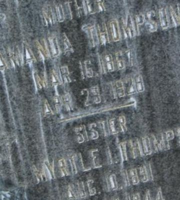 Myrtle I Thompson on Sysoon