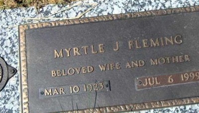 Myrtle J Fleming on Sysoon