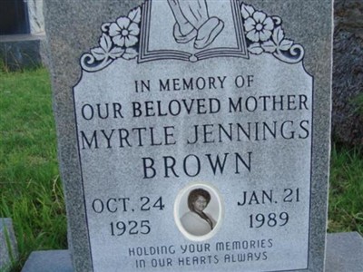 Myrtle Jennings Brown on Sysoon