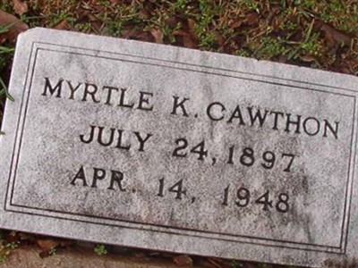 Myrtle K Cawthon on Sysoon