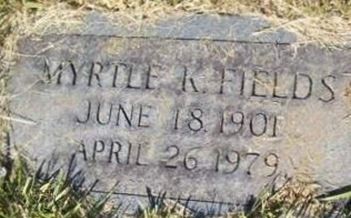 Myrtle K. Fields, Find a grave on Sysoon Myrtle K. Fields on Sysoon
