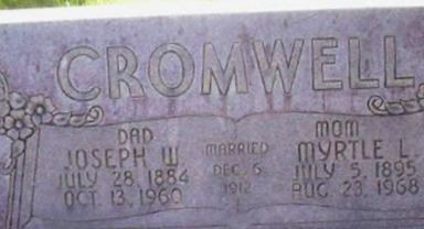 Myrtle L Brown Cromwell on Sysoon