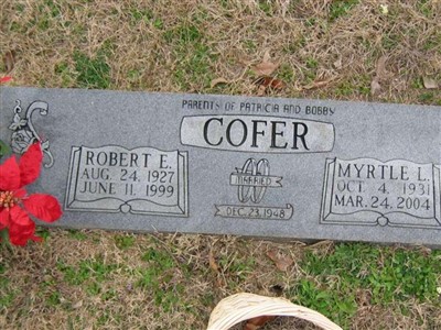 Myrtle Lee Cates Cofer on Sysoon