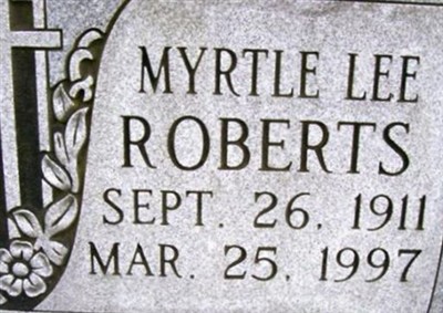 Myrtle Lee Roberts on Sysoon