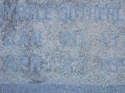 Myrtle Lenore Rogers Sutherland on Sysoon