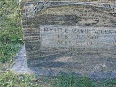 Myrtle Marie Allen on Sysoon