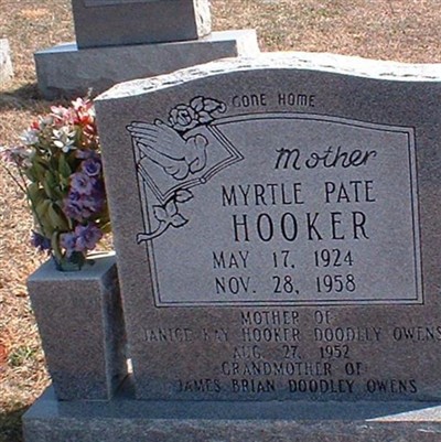 Myrtle Pate Hooker on Sysoon