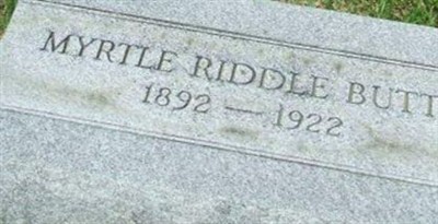 Myrtle Riddle Butts on Sysoon