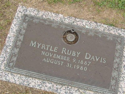 Myrtle Ruby Davis, Find a grave on Sysoon Myrtle Ruby Davis on Sysoon