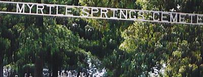 Myrtle Springs Cemetery on Sysoon