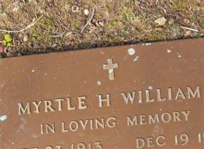 Myrtle V Hooker Williams on Sysoon