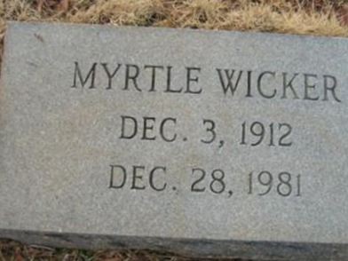 Myrtle Wicker on Sysoon
