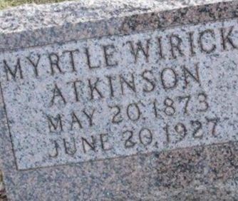 Myrtle Wirick Atkinson on Sysoon