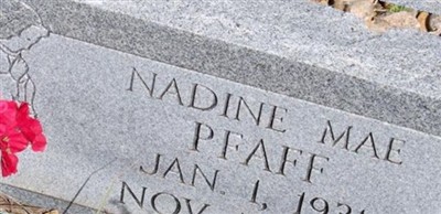 Nadine Mae Pfaff on Sysoon