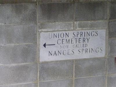 Nance Springs Cemetery on Sysoon