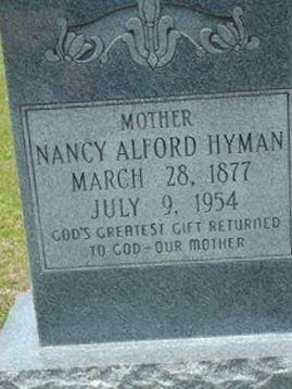 Nancy Alford Hyman on Sysoon