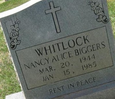 Nancy Alice Biggers Whitlock on Sysoon