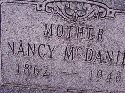 Nancy Caroline McAdams McDaniel on Sysoon