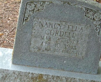 Nancy Ella Cordell on Sysoon