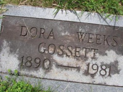 Nancy Ledorah "Dora" Weeks Gossett on Sysoon
