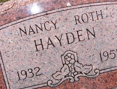 Nancy Roth Hayden on Sysoon