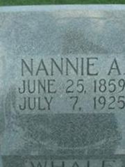 Nannie A. Whale on Sysoon