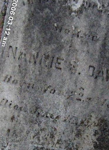 Nannie E Davis on Sysoon