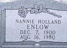 Nannie Holland Enlow on Sysoon