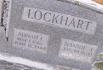 Nannie J. Lockhart on Sysoon