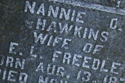Nannie O Freedle on Sysoon