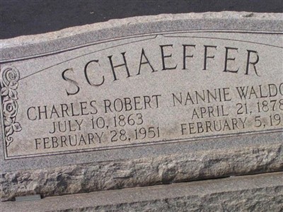 Nannie Waldon Schaeffer on Sysoon
