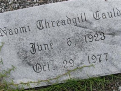 Naomi Threadgill Caulder on Sysoon