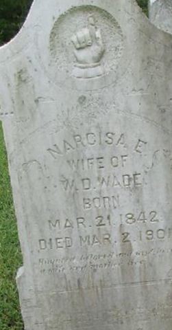 Narcisa E. Wade, Find a grave on Sysoon Narcisa E. Wade on Sysoon