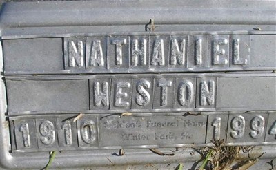 Nathaniel WESTON on Sysoon